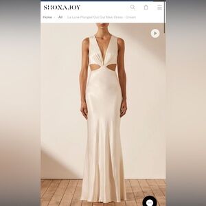 NWT Elegant Cream Sleeveless Dress